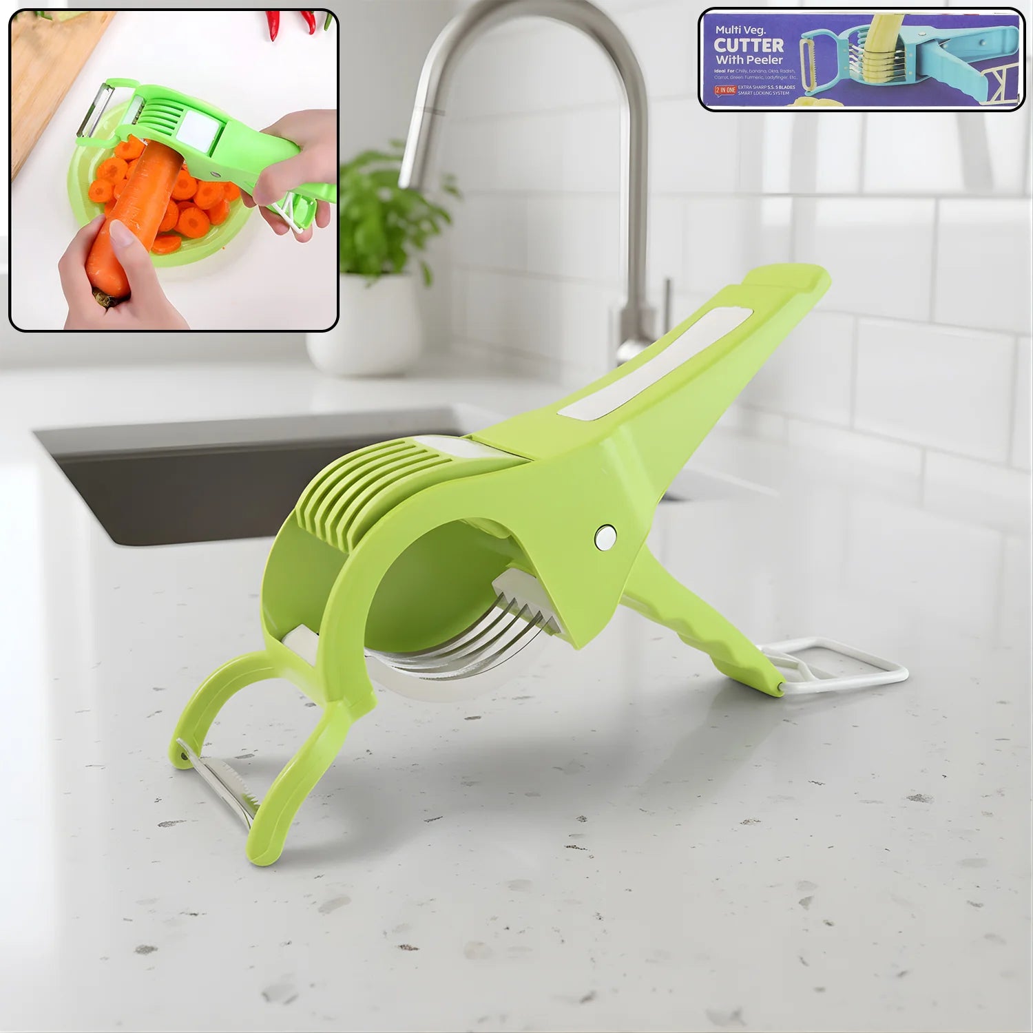 Vegetable Cutter with Peeler